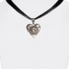 Collier mit Herzanhänger verschiedenfarbig 008314