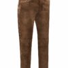 Lederhose lang mit Gürtel mittelbraun Paul 110809