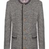 Trachten Strickjacke hellbraun meliert Zugspitz 005407