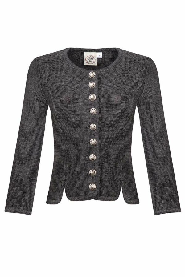 Trachten Strickjacke anthrazit Johanna 132444