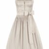 Hochzeitsdirndl midi 70 cm creme Ceana 014208