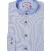 Trachtenhemd langarm hellblau gestreift Leopold 008982 - slimfit
