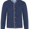 Kinder Strickjacke blau meliert grau 005103