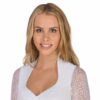 Dirndlbluse weiß Stretch mit Häkelspitze Christa 008603