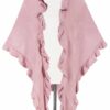 Poncho altrosa mit Rüschenkragen 009918
