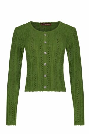 Trachten Strickjacke grün Lisa 002813