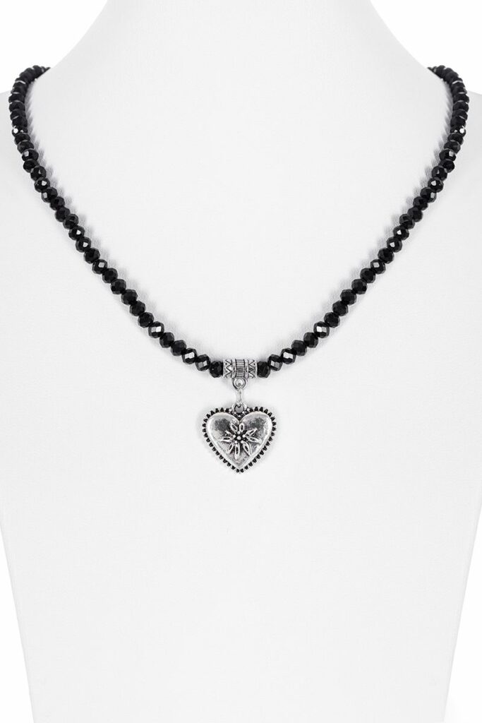 Collier Glasperlen schwarz main image 0