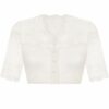Dirndlbluse Spitze creme Stretch Blütenpracht 010654