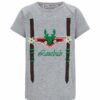 Kinder Trachtenshirt kurzarm grau Lederhos´n Lausbub 140085