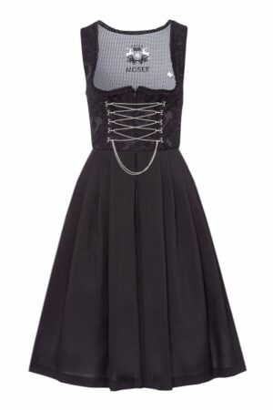 Mini Dirndl 60cm Gastro schwarz Amy 129410