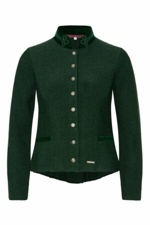 Trachten Strickjacke dunkelgrün Magdalena 013807