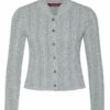 Trachten Strickjacke hellgrau Franzi 009526