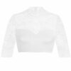 Dirndlbluse Spitze weiß Stretch Aileen 012890