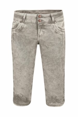 Damen Trachtenhose kniebund grau Hendrina 012294