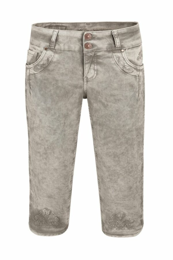 Damen Trachtenhose kniebund grau Hendrina 012294