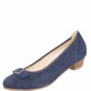 Pumps dunkelblau mit Schnalle Marisa 011192