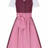 Kinder Dirndl beere altrosa gemustert Florentine 008204