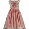 Mini Dirndl 55cm türkis-apricot Taurina 001857