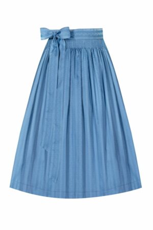 Dirndlschürze midi 70cm blau gemustert Nora 002862