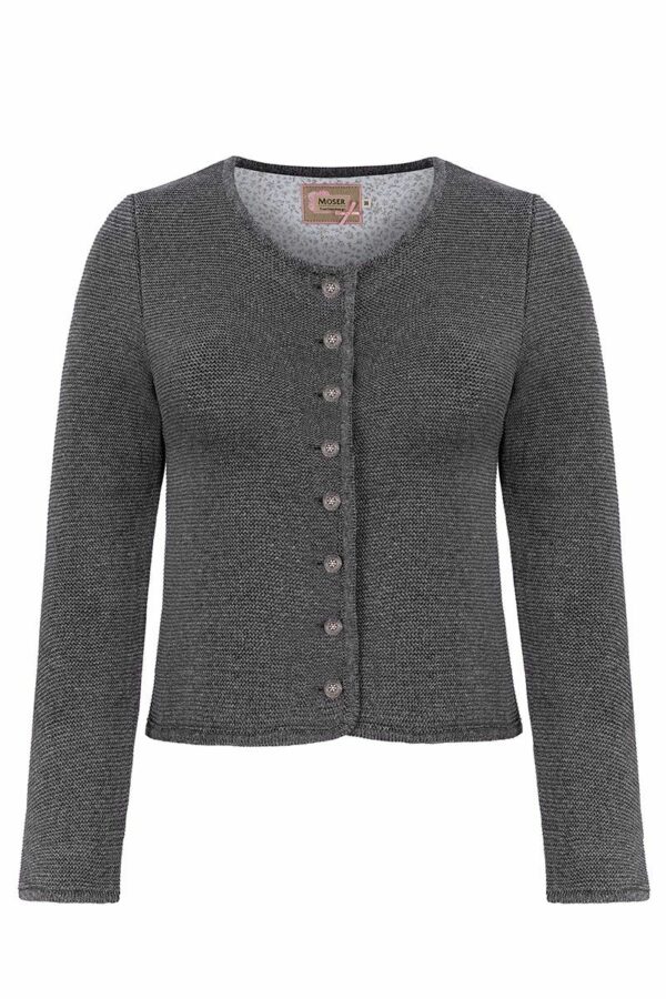 Trachten Strickjacke grau Franziska 014420