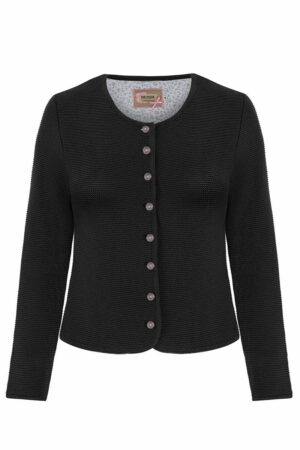 Trachten Strickjacke schwarz Franziska 014421