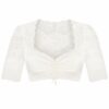 Dirndlbluse Spitze creme Stretch Verena 012893