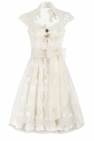 Hochzeitsdirndl midi 70 cm creme Rebecca 016418