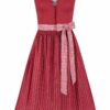Dirndl lang 85 cm dunkelrot Ottille 014665