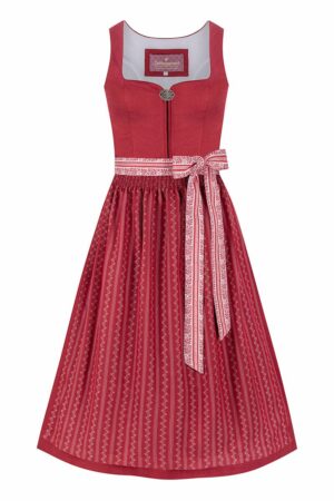 Dirndl lang 85 cm dunkelrot Ottille 014665