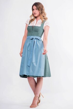 Midi Dirndl 65 cm salbei hellblau Frieda 016550