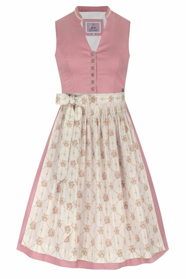 Mini Dirndl 60 cm altrosa creme Minna 010688