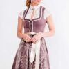 Mini Dirndl 60 cm rosenholz taupe Eva 016559