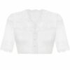 Dirndlbluse Spitze weiß Stretch Blütenpracht 010653