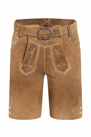 Kinder Lederhose kurz hellbraun antik Zedric 012310