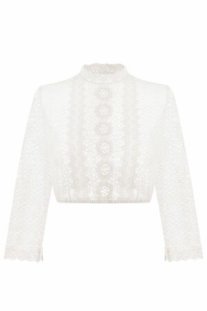 Dirndlbluse Spitze creme 011697