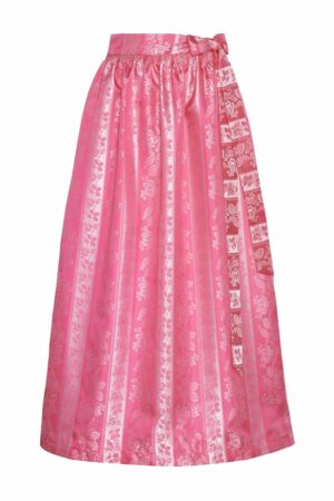 Dirndlschürze lang 90cm pink 001261