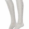 Spitzenkniestrümpfe weiß 100245