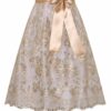 Dirndlschürze Spitze midi 65 cm taupe 015206