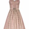 Midi Dirndl 65 cm altrosa beige Denise 010929