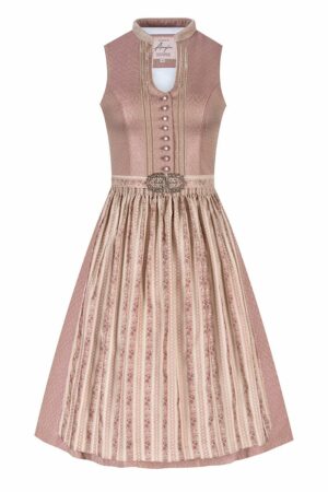 Midi Dirndl 65 cm altrosa beige Denise 010929