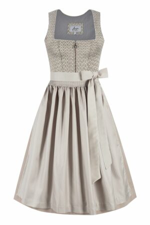 Midi Dirndl 70 cm grau taupe Rebecca 015870