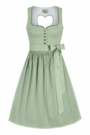 Midi Dirndl 65 cm salbei gemustert Antonia 014656