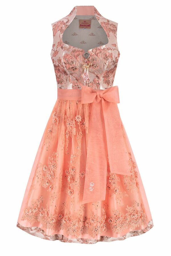 Midi Dirndl 65 cm apricot Cordula 016520