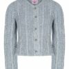 Mädchen Trachten Strickjacke blaugrau Alia 015293