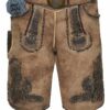 Lederhose kurz eiche gespeckt Heiliger St. Florian 011077