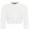 Dirndlbluse Spitze creme Stretch Sarah 013751