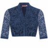 Dirndlbluse Spitze dunkelblau Stretch Veronika 015431