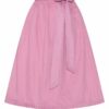 Dirndlschürze midi 70 cm altrosa gestreift Nelly 013772