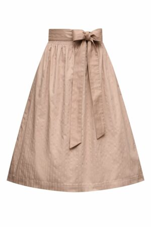 Dirndlschürze midi 70 cm taupe gestreift Nelly 013773