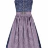Midi Dirndl 65 cm blau beere Magda 010052 - limitiert